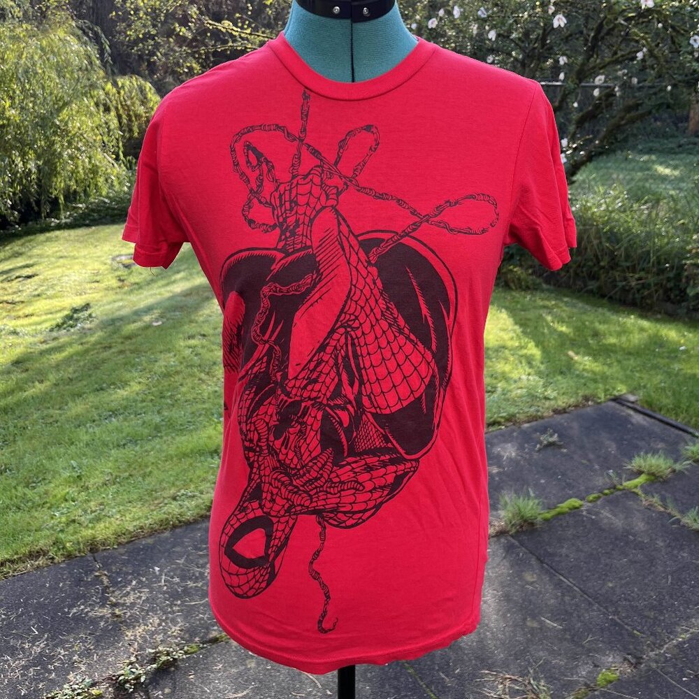 Vibrant Red Spiderman T-Shirt